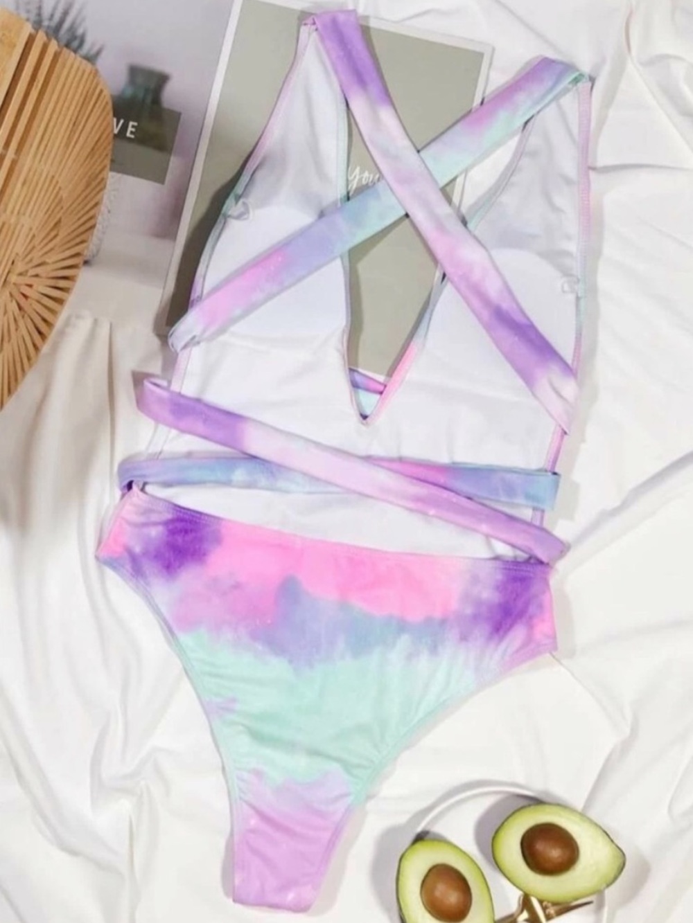 NWOT Tie Dye One Piece Multi-Way Swimsuit - size S - Picture 5 of 15